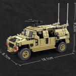 395 tk s&otilde;jav&auml;e soomustatud autode armee ehitusplokk telliskivimudeli j&otilde;ulukink poistele No Box