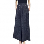 Naiste lillemustriga vabaajap&uuml;ksid tugevdatud taskutega, keskmise k&otilde;rgusega laia s&auml;&auml;rega vabaajakirjaga p&uuml;ksid t&auml;navar&otilde;ivad 3XL