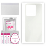 apgo MATTE Protective Skin Sticker for the back compatible with Vivo IQOO Z6X, Wrap Film, Hydrogel Film, Flexible, Soft TPU with positioning layer eas