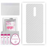 apgo Protective Skin Sticker for the back compatible with vivo X27 Pro, Wrap Film, Foil, Vinyl - Pattern Transparent Carbon