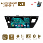 2 Din Androidi autoraadio multimeediumivideopleier Toyota Corolla E170 E180 2014-2016 Navigatsiooni-GPS WIFI peakomplekti jaoks 1+16GB 1+16GB
