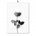 Mustvalge lilletaim Pilt L&otilde;uend Maalimine Seinakunst V&otilde;ilill Butterfly Plakat ja Prindi kaasaegse disainiga kodukaunistuseks 21x30cm No Framed