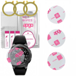 3x apgo Ultra-Clear Hybrid protective glass compatible with Samsung Gear S3 Frontier, flexible nano glass, great replacement for tempered glass, scrat