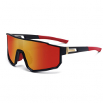 Polariseeritud spordi p&auml;ikeseprillid &uuml;likerged peegeldusvastased UV-kindla kattega objektiivid Softballi rattaprillid spordiprillid A must hall v&auml;rv