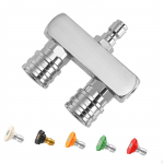 2 in 1 Pressure Washer Nozzle Tip Sewer Jet Practical 78mm Stainless Steel Jetting Tips