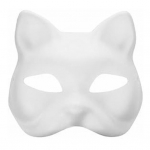1/5 tk Cat Party Masque DIY toorikud ized Mask Creative k&auml;sitsi maalitud komplekt Cat Masque reguleeritav