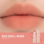 Rom&nd Zero MATTE LIPPLICK, P&uuml;siv, Jumestus, Kbeauty, Korea kosmeetika, n&auml;idis #09 Shell Nude