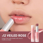 Rom&nd GLASTING MULTING BALSM, P&uuml;siv, Jumestus, Kbeauty, Korea kosmeetika, n&auml;idis #12 VEILED ROSE