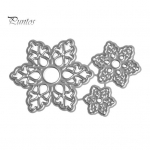 3 tk lillede l&otilde;ikestantse, 3D-&scaron;abloon isetegemise scrapbookingu fotoalbumi malli jaoks h&otilde;be