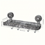 1 tk Seinale kinnitatav konksudega tualettkork, korduvkasutatav iminappade hoidja, ilma l&ouml;&ouml;gita du&scaron;iriiul, vannitoatarvikud