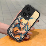 Pehme silikoonist ruudukujulise redeliga printimismustriga telefoni korpus, t&auml;iskaanega kaamera p&otilde;rutuskindel kaitse kummist &uuml;mbris Xiaomi Redmi jaoks Redmi Note 13 4G must