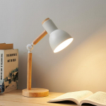 P&otilde;hjamaade dekoratiivne silmade kaitse V&auml;ike laualamp Moodne Lihtne Armas Peen Magamistoa Laud Voodilamp T&uuml;druk Macaron Wood Lamp US plug NO bulb