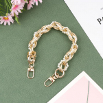 Elegantne Pearl pikendaja keti asendusrihm, eemaldatav pikenduskett naistele k&auml;ekoti kaunistamiseks m&otilde;eldud kotitarvikud kuld