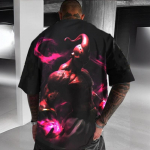 2024 Uus Meeste T-s&auml;rk 3D-tr&uuml;kiga L&uuml;hikeste varrukatega T-s&auml;rgid T&auml;nav Hip-Hop Meeste Riided Vaba Suurem&otilde;&otilde;tmeline T-s&auml;rk Meestele Kiiresti Kuiv Pullover S