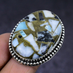 Zebra Jasper Gemstone handmade 925 Sterling Silver gift Jewelry Ring Size 7 U4K06
