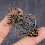 Natural Arrow Gemstone Handmade Copper Wire Wrap Jewelry Pendant 2.36 t6i76