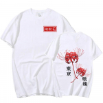 Anime Tokyo Ghoul Spider Lily T-s&auml;rk Mehed Naised Lahedad Kane Kiken Graafilise tr&uuml;kiga meeste T-s&auml;rgid Suured t&auml;navar&otilde;ivad Paar T-s&auml;rgid 6XL