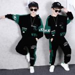 Kevad-s&uuml;gis dressid Lastele Poiste Riided Teismeliste Kirjad Kapuutsiga s&auml;rgid Dressipluus + pahkluup&uuml;ksid 5-12 aastat 160 roheline