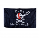 90*150 cm pealuu Jolly Roger piraatlipud Aeg lendab Halloweeni dekoratiivkingitus