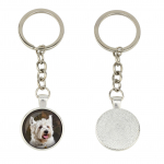 West Highland White Terrier, Westie, Westy - keychain in a box, own photo, keychain pendant from Art-Dog brand