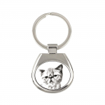 Exotic Shorthair - keychain with a cat, keychain with a print, personalized pendant from the Art-Dog brand