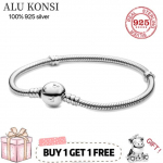 Soodusm&uuml;&uuml;k Fit Original Pan K&auml;ev&otilde;ru Naistele P&auml;ris 100 % 925 Sterling H&otilde;bedast Snake Kett K&auml;ev&otilde;ru Charms Isetehtud kvaliteetsed ehted 19cm