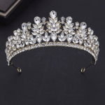 Imeilusad kristallist pruudi tiaarad peapaelad kuninganna pulmakroon peapaelad luksuslik pruudi peakate t&uuml;drukute peoehted
