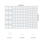 100 tk helendavad seinakleebised pimeduses helendavad t&auml;hed kleebiste kleebised lastele beebitubade v&auml;rvilised luminofoorkleebised