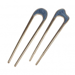 2 tk Juuksekamm Prantsuse keerutusega soengud U-kujuline juukseklamber Vastupidav kest Juuksepulk Mitmek&uuml;lg juukseaksessuaar sinine