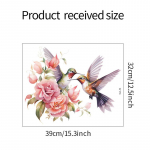 Multifilm Paarilind Roosa Roos Magamistoa Elutoa Veranda kaunistuse seinakleebis 32*39CM/fun-f4