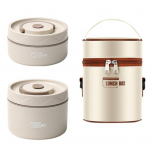 1 komplekt 420/550 ml roostevabast terasest s&ouml;&ouml;gikarp &otilde;hukindla kaanega kahekihiline toidukvaliteetne n&otilde;udepesumasin mikrolaineahi s&uuml;gavk&uuml;lmik Ohutu &otilde;pilastele &uuml;mar termiline beež
