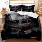 Dinosauruste tekikottide komplekt Jurassic World Battle voodipesukomplekt, ainulaadne dinosauruse pol&uuml;estrist voodipesu lastele T&auml;iskasvanutele Queen King Size 70x133cm 2pcs