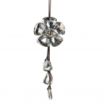 Kristallprismad p&auml;ikesep&uuml;&uuml;dja ​​3D lilledega auto rippuvad kaunistused auto kristallist ripats vikerkaare tegija v&otilde;lusid koduaia pulmakaunistus