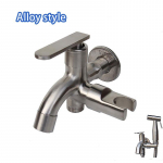 Wo Way kraanist vannitoasegisti bidee pihustihoidikuga 1 in 2 Out Two Ways Segisti veekraan WC-poti pihusti hoidiku disain Tap Faucet