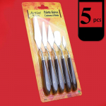 Kunst &otilde;limaalimisnuga Uus roostevabast terasest tooneri kaabits vesipulberv&auml;rvi kaabits 5-osaline kunstitarvete komplekt 5 pcs plastic handle