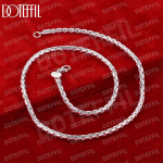 925 Sterling h&otilde;be 4 mm liigendkett 18-tolline kaelakee Moodsad pulmaehted 45CM