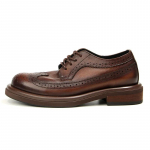 Itaalia Retro Pehme Nahast Meeste Kingad Nahast Brogue'id &Auml;ri Luksus K&auml;sit&ouml;&ouml; Ehtne Nahk Mees Pulmad Formaalne Kingad Meestele 38