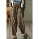 Kevadine ja s&uuml;gisene kirjandus ja kunst Retro puuvillane velvetist haaremip&uuml;ksid naiste elastne v&ouml;&ouml;koht salendavad naiste p&uuml;ksid vabaaja sametp&uuml;ksid XXL kohv