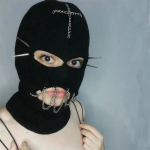 Uus k&auml;sitsi heegeldatud j&auml;nkumask naljakas j&auml;nkumask t&auml;iskasvanute kapuuts adult 57-59cm