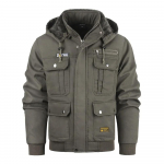 Meeste tuulejope kohev vooder Talvejope V&auml;lismantlid Soe Sport Bomber Jope Techwear Meeste R&otilde;ivad M armee roheline v&auml;rv