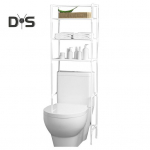 Vannitoa hoiurest, suure mahutavusega tugev kandev&otilde;ime, lihtne paigaldada mitmekihiline eraldiseisev tualettruumi riiul valge