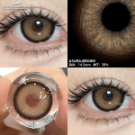 EYESHARE Colored Contact Lenses 1 Pair Colored Contact Lenses Fashion Pink Eyeglasses Brown Natural Contact Lenses Annual Lenses Contact Lenses