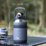 Suure Mahutavusega K&uuml;lm Termos Tumbler Roostevabast Terasest Isoleeritud Kohvi Vee Pudel Isolatsioonikann Reisimug 1000ml