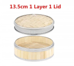 Bambusest toiduauruti korv roostevabast terasest ribaga ilma kaaneta kukliga aurutamiskorv pelmeenid DimSum puur-pliit k&ouml;&ouml;gividin