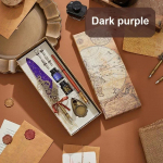 Retro Mehaaniline Punk Hammasratas Sulgpeaga Kirjutussulega Dip Tinten&auml;pitsad+5 Otsikut Komplekt &Auml;rikingitus Allkirjastamiseks S&otilde;pradele Saatmiseks P&uuml;hadekingitused valge