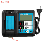 Uus DC18RF Li-ion Akulaadija 3A Laadimisvool Makita 14.4V 18V BL1830 Bl1430 DC18RC DC18RA Elektrit&ouml;&ouml;riist USB-ga