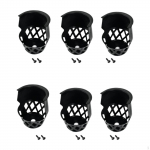 6x Billiard Pool Table Pockets Replacement Black Premium Easy to Install Ball Storage