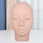 Eyelash Mannequin Head Makeup Practice Lifelike Easy to Clean Face 4 Layers