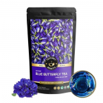 Teacurry Blue Pea Tea (100 Gms - 1 Month Pack) - Helps in Skin Glow, Hair Growth, Eyesight, Mood Enhance | Blue Butterfly Pea Flower Tea