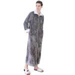 S&uuml;gistalvised flanellist t&otilde;mblukuga hommikumantlid naistele Paaridele &Ouml;&ouml;kleit Moodne Soe, Suured Rev&auml;&auml;ridega Kimono, Pikendab Paksendatud Hommikumantel 3XL